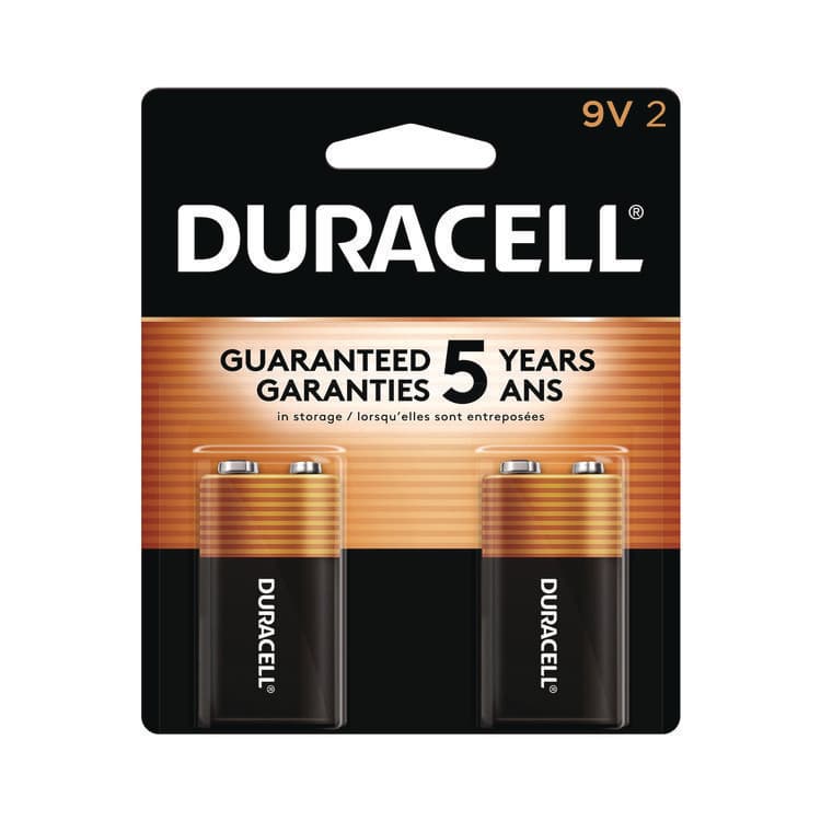 DURACELL PRODUCTS COMPANY CopperTop Alkaline 9V Batteries, 2/Pack (DURMN1604B2Z)