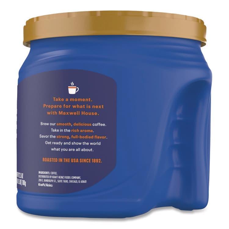 KRAFT FOODS, Coffee, Original, 27.5 oz Canister, 6/Carton (MWH09422CT) thumbnail 4