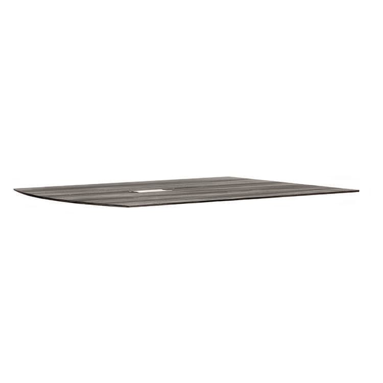 SAFCO PRODUCTS Medina Conference Table Top Half-Section, Rectangular, 48 x 60, Gray Steel (MLNMNCT120TLGS)
