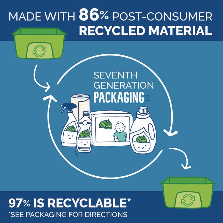SEVENTH GENERATION Ultra Power + Laundry Detergent, Clean, 23.1 oz Bottle, 6/Carton (SEV68644243) thumbnail 3