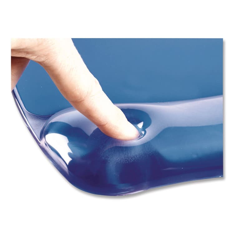 FELLOWES MFG. CO. Gel Crystals Keyboard Wrist Rest, 18.5 x 2.25, Blue (FEL91137) thumbnail 4