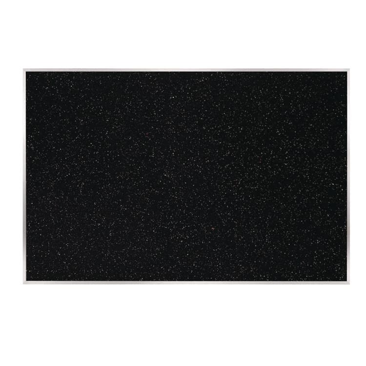 GHENT MANUFACTURING, Recycled Bulletin Board, 87.91 x 48.5, Confetti Surface, Satin Aluminum Frame (GHEATR47CF)