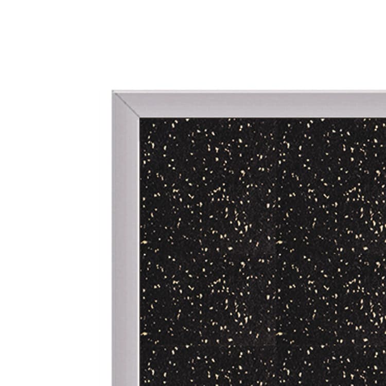 GHENT MANUFACTURING, Recycled Bulletin Board, 87.91 x 48.5, Tan Speckled Surface, Satin Aluminum Frame (GHEATR47TN) thumbnail 2