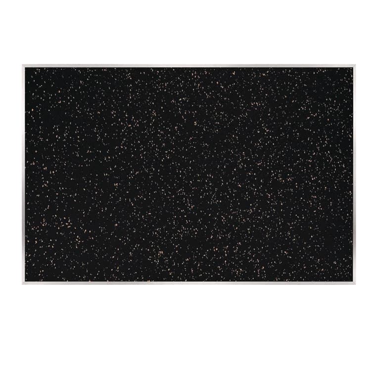 GHENT MANUFACTURING, Recycled Bulletin Board, 87.91 x 48.5, Tan Speckled Surface, Satin Aluminum Frame (GHEATR47TN)