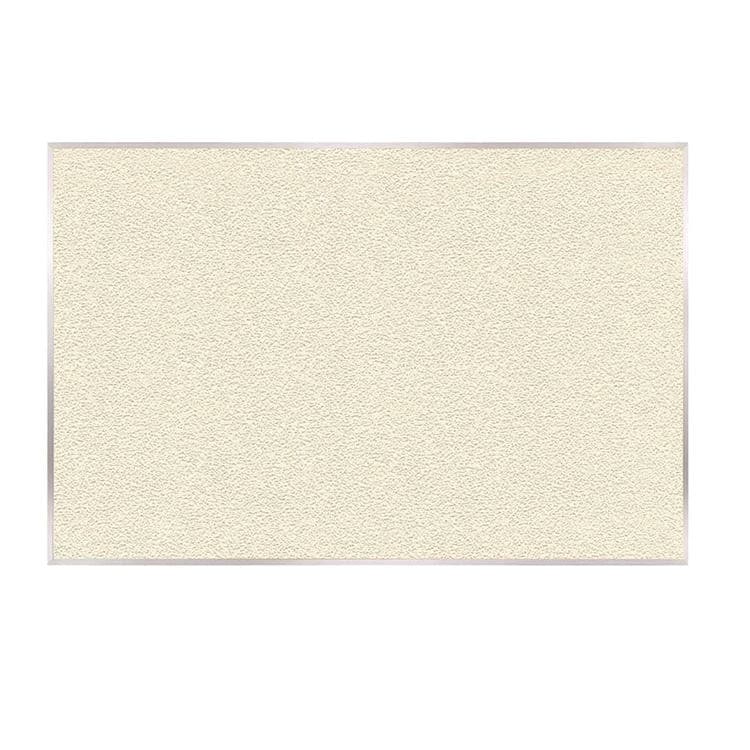 GHENT MANUFACTURING, Vinyl Bulletin Board with Aluminum Frame, 87.91" x 48.5", Ivory Surface, Satin Aluminum Frame (GHEAV47185)