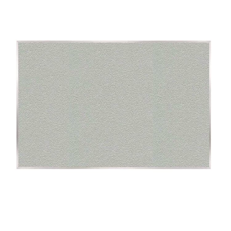 GHENT MANUFACTURING, Vinyl Bulletin Board with Aluminum Frame, 87.91" x 48.5", Silver Surface, Satin Aluminum Frame (GHEAV47193)