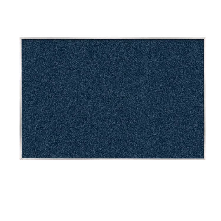 GHENT MANUFACTURING, Vinyl Bulletin Board with Aluminum Frame, 87.91" x 48.5", Navy Surface, Satin Aluminum Frame (GHEAV47195)