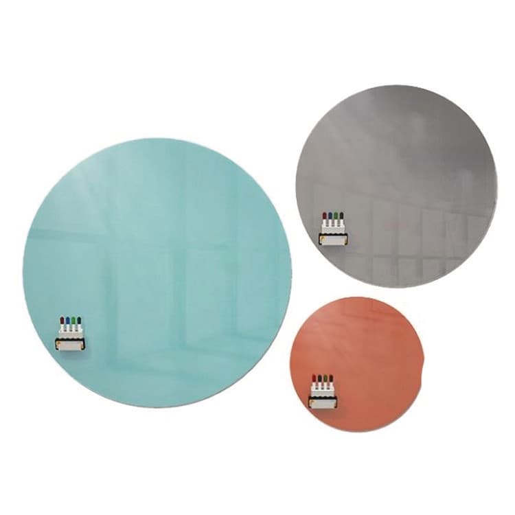 GHENT MANUFACTURING, Coda Low Profile Circular Magnetic Glassboard, 24 x 24, Smoke Surface (GHECDAGM24SK) thumbnail 2