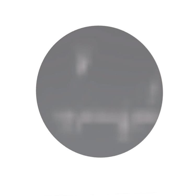 GHENT MANUFACTURING, Coda Low Profile Circular Non-Magnetic Glassboard, 24 x 24, Smoke Surface (GHECDAGN24SK)