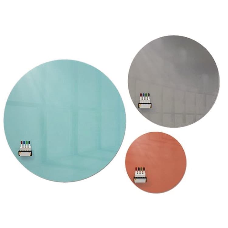 GHENT MANUFACTURING, Coda Low Profile Circular Non-Magnetic Glassboard, 36 x 36, Smoke Surface (GHECDAGN36SK) thumbnail 2
