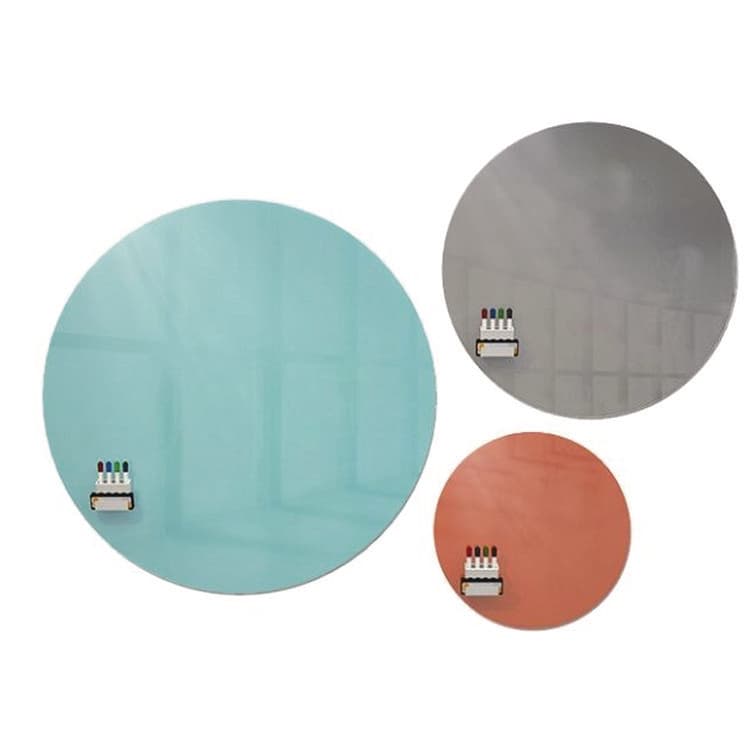 GHENT MANUFACTURING, Coda Low Profile Circular Non-Magnetic Glassboard, 48 x 48, Smoke Surface (GHECDAGN48SK) thumbnail 2