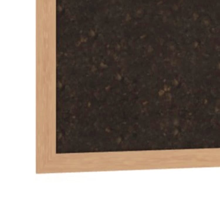 GHENT MANUFACTURING, Natural Cork Bulletin Board with Wood Frame, 87.94" x 48.5", Chocolate Surface, Natural Oak Frame (GHEWKCH47) thumbnail 3