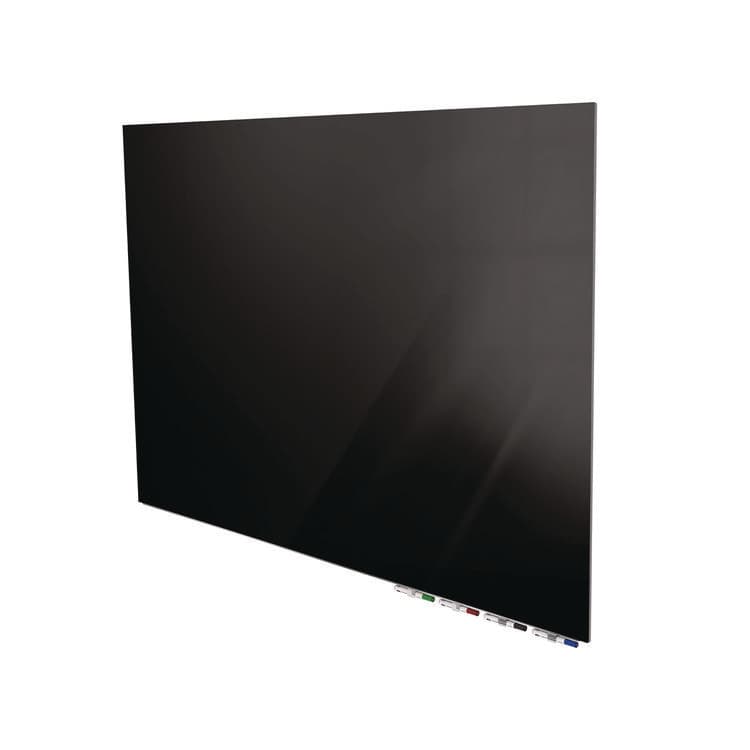 GHENT MANUFACTURING, Aria Low-Profile Frameless Magnetic Glassboard, 36" x 24", Black Surface (GHEARIASM23BK) thumbnail 2