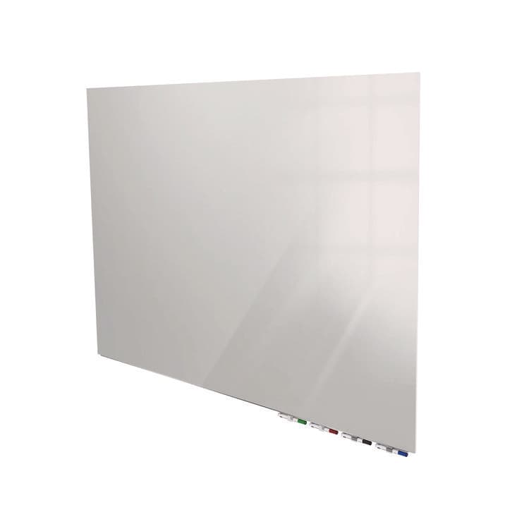 GHENT MANUFACTURING, Aria Low-Profile Frameless Magnetic Glassboard, 36" x 24", Gray Surface (GHEARIASM23GY) thumbnail 2