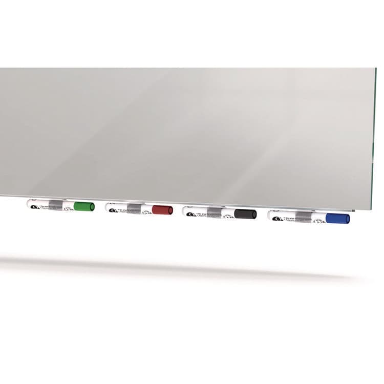 GHENT MANUFACTURING, Aria Low-Profile Frameless Magnetic Glassboard, 48" x 36", Gray Surface (GHEARIASM34GY) thumbnail 3