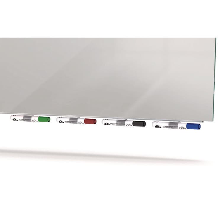 GHENT MANUFACTURING, Aria Low-Profile Frameless Magnetic Glassboard, 60" x 36", Gray Surface (GHEARIASM35GY) thumbnail 3