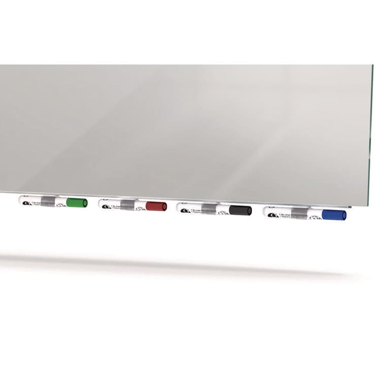 GHENT MANUFACTURING, Aria Low-Profile Frameless Magnetic Glassboard, 72" x 48", Gray Surface (GHEARIASM46GY) thumbnail 3