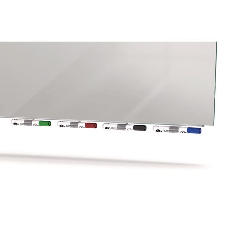 GHENT MANUFACTURING, Aria Low-Profile Frameless Magnetic Glassboard, 96" x 48", Gray Surface (GHEARIASM48GY) thumbnail 3