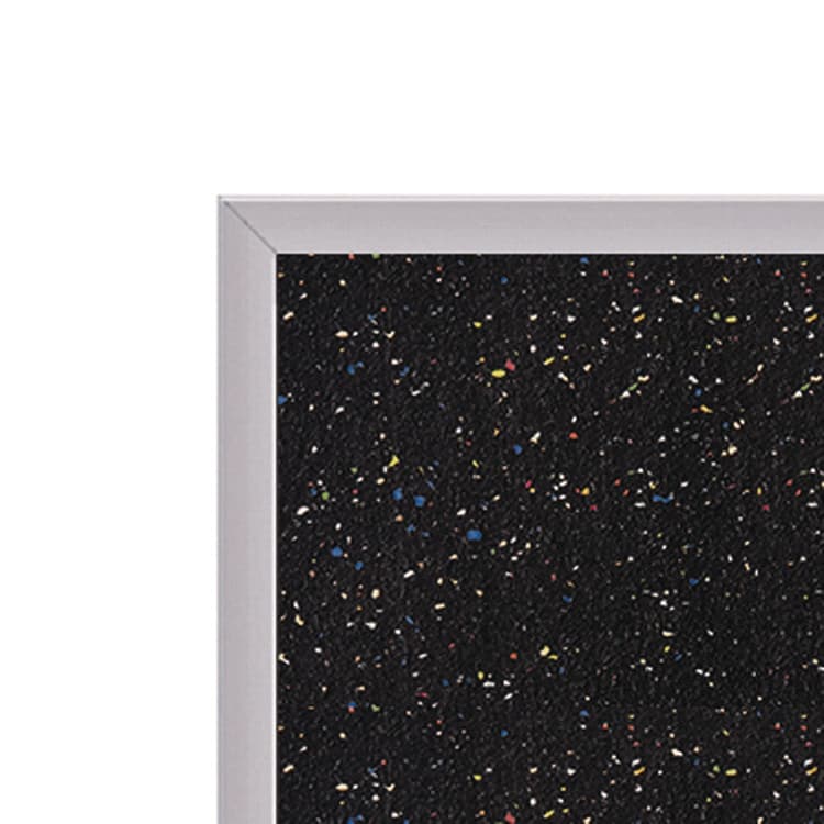GHENT MANUFACTURING, Recycled Bulletin Board, 87.91 x 48.5, Confetti Surface, Satin Aluminum Frame (GHEATR47CF) thumbnail 2