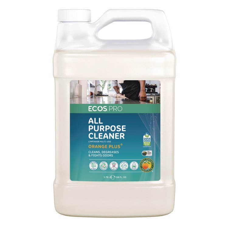 EARTH FRIENDLY PRODUCTS Orange Plus All-Purpose Cleaner and Degreaser, Citrus Scent, 1 gal Bottle, 4/Carton (EOPPL970604CT) thumbnail 2