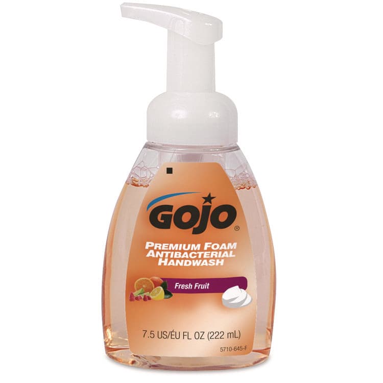 GO-JO INDUSTRIES TFX Premium Foam Antibacterial Hand Wash, Refill for GOJO TFX Touch-Free Dispenser, Fresh Fruit Scent, 7.5 oz (GOJ571006EA)