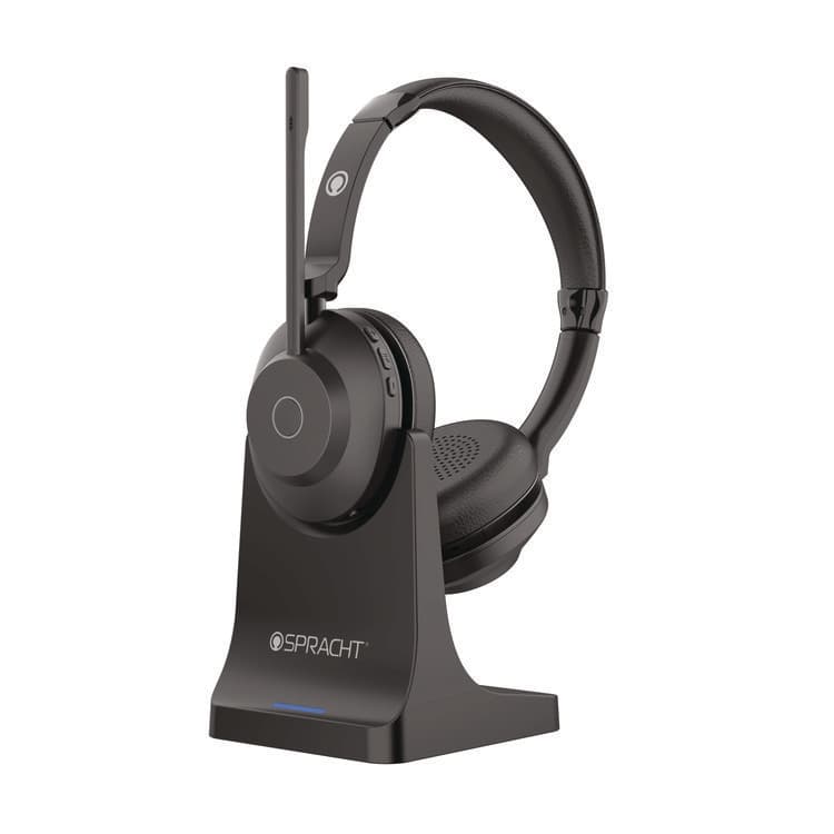 SPRACHT Blues Combo Binaural Headset, Over The Ear, Black (SPTBC1022)