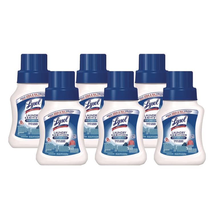 RECKITT BENCKISER Laundry Sanitizer, Crisp Linen Scent, 21 oz Bottle, 6/Carton (RAC56374CT)