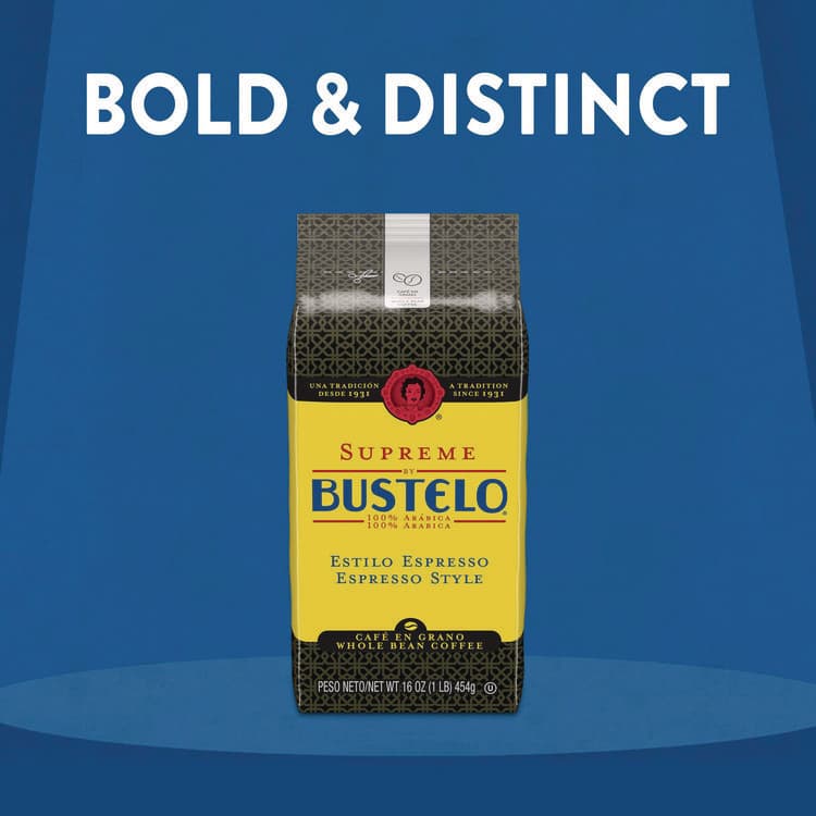 J.M. SMUCKER CO. Cafe Bustelo Whole Bean Coffee, Espresso, 32 oz Bag (FOL21892EA) thumbnail 3