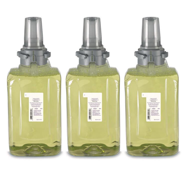 GO-JO INDUSTRIES Foam Hand and Showerwash Refill, Citrus Ginger Scent, 1,250 mL, 3/Carton (GOJ882403)