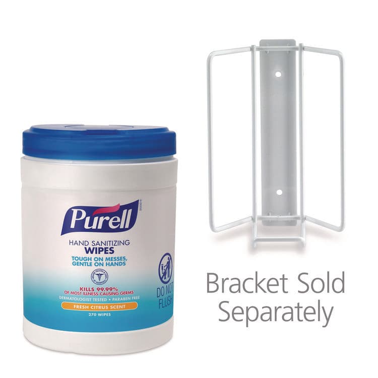 GO-JO INDUSTRIES Hand Sanitizing Wipes Basic Wall Bracket, White (GOJ901401) thumbnail 2