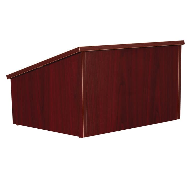 NATIONAL PUBLIC SEATING Tabletop Lectern, 23.75 x 19.88 x 13.75, Mahogany (NPS22MY) thumbnail 4
