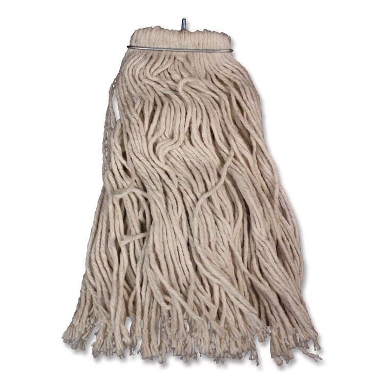 IMPACT PRODUCTS, LLC Layflat Regular Screw-Type Mop Head, Cotton, 20 oz, 1" Headband, White (IMP12120EA) thumbnail 2