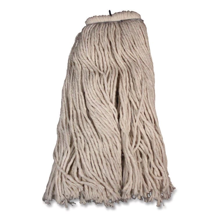 IMPACT PRODUCTS, LLC Layflat Regular Screw-Type Mop Head, Cotton, 20 oz, 1" Headband, White (IMP12120EA) thumbnail 4