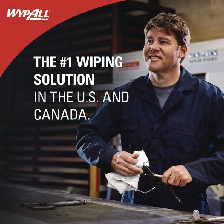 KIMBERLY-CLARK PROFESSIONAL Hydrogen Peroxide Disinfecting Wipes, 1-Ply, 7 x 5.75, Fresh Scent, White, 185 Wipes/Canister (KCC54481EA) thumbnail 2