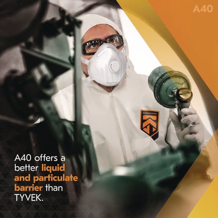 KIMBERLY-CLARK PROFESSIONAL A40 Liquid and Particle Protection Lab Coats, Elastic Wrists, 3X-Large, White, 30/Carton (ANS44446) thumbnail 2