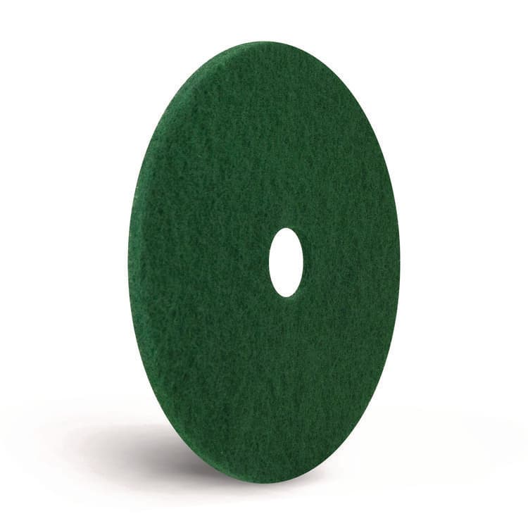 AMERICO MANUFACTURING CO Scrubbing Pad, 13" Diameter, Green, 5/Carton (AM7400313) thumbnail 4