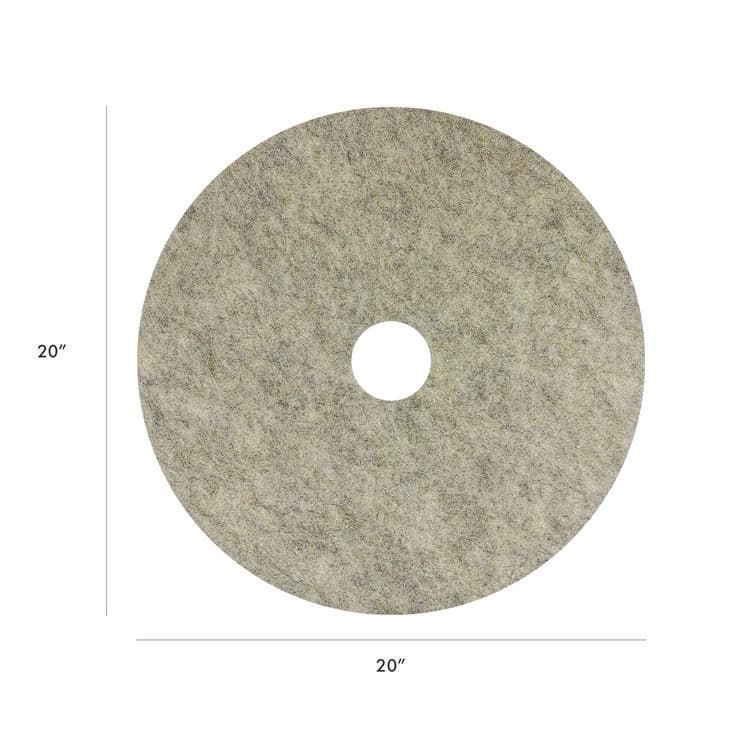 AMERICO MANUFACTURING CO Porko Plus Burnishing Pad, 20" Diameter, Brown, 5/Carton (AM7401820) thumbnail 2