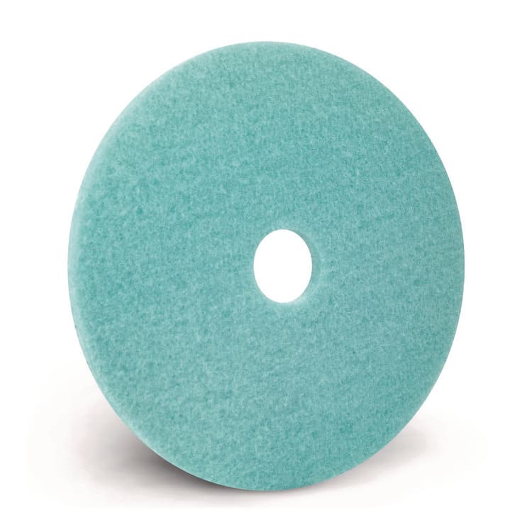AMERICO MANUFACTURING CO Luster Lite Burnishing Pad, 20" Diameter, Sky Blue, 5/Carton (AM7402120) thumbnail 3