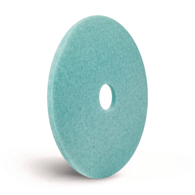 AMERICO MANUFACTURING CO Luster Lite Burnishing Pad, 20" Diameter, Sky Blue, 5/Carton (AM7402120) thumbnail 4