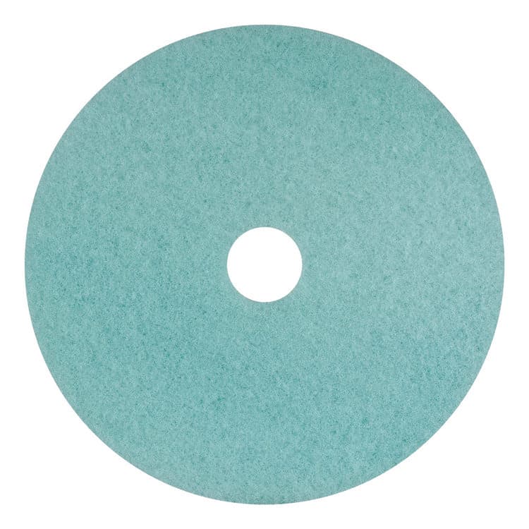 AMERICO MANUFACTURING CO Luster Lite Burnishing Pad, 20" Diameter, Sky Blue, 5/Carton (AM7402120)