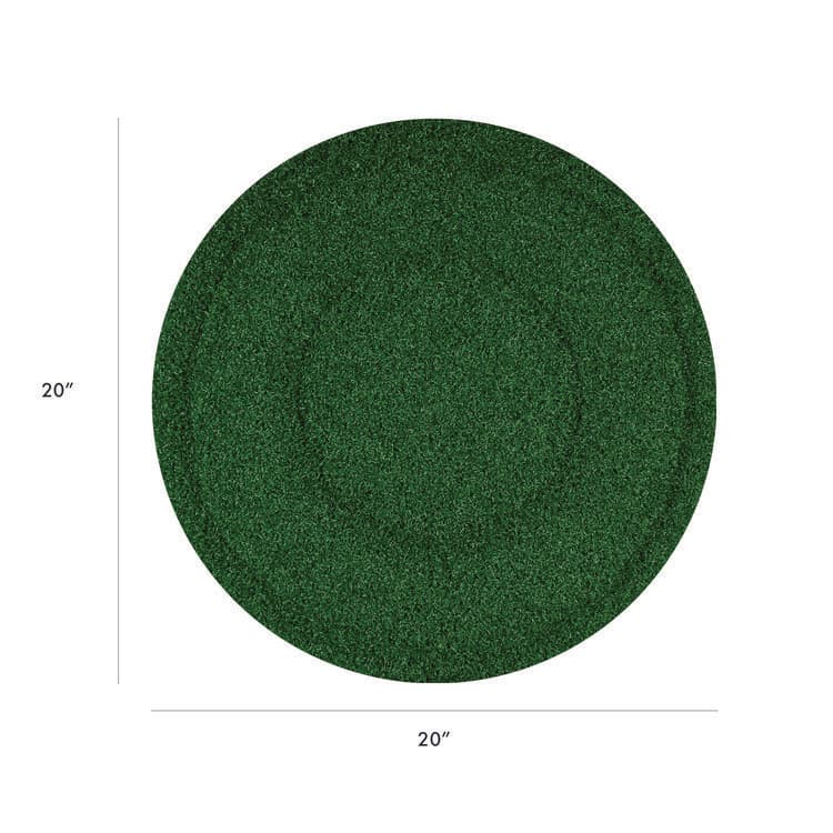 AMERICO MANUFACTURING CO TurfScrub Brush Floor Pad, 20" Diameter, Green, 4/Carton (AM7402920) thumbnail 2