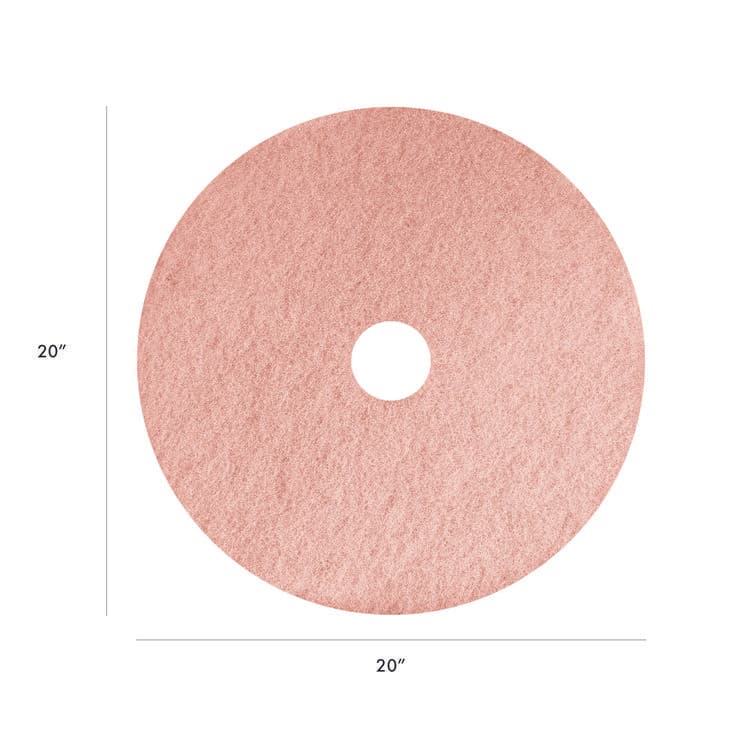 AMERICO MANUFACTURING CO Remover Burnishing Pads, 20", Pink, 5/Carton (AM7403420) thumbnail 2