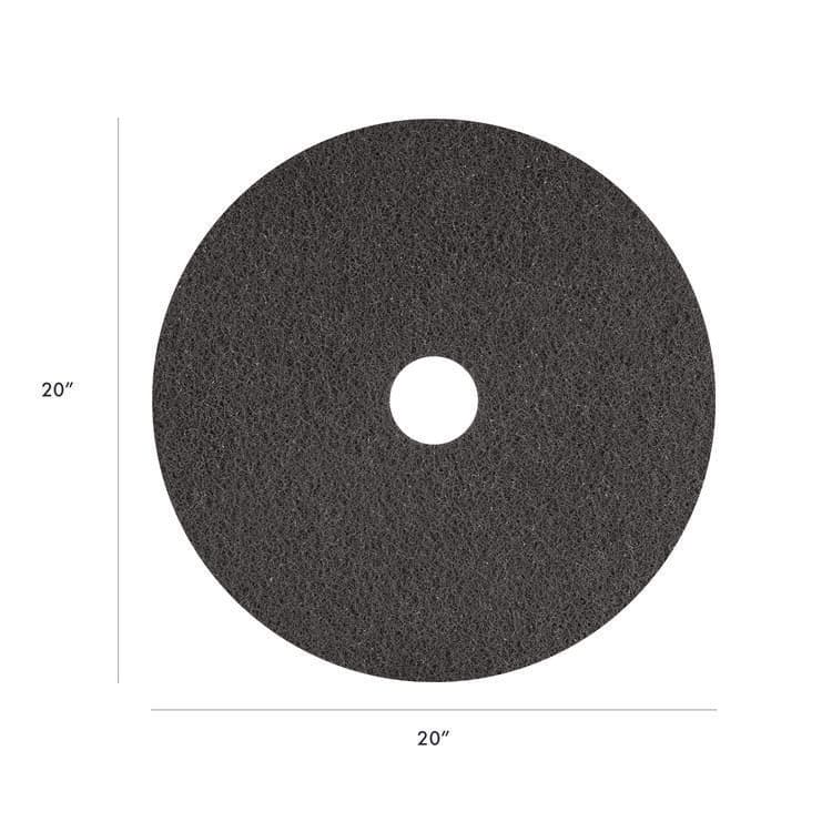 AMERICO MANUFACTURING CO Titan Stripping Pad, 20" Diameter, Gray, 5/Carton (AM7430320) thumbnail 2