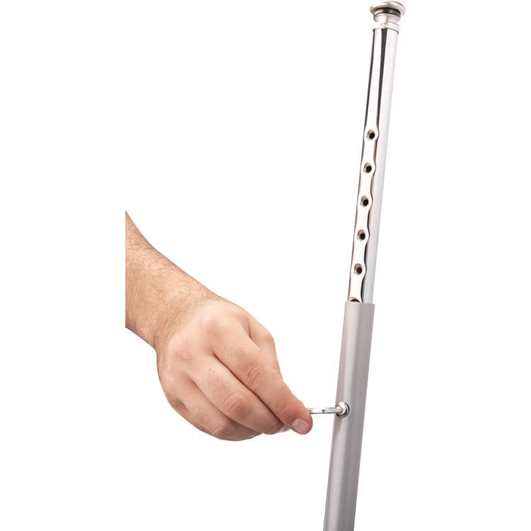 NATIONAL PUBLIC SEATING 6202 Series Height Adjustable Heavy Duty Steel Stool, Backless, Supports 500 lb, 25" to 33" Seat Height, Brown Seat/Gray Base (NPS6224H) thumbnail 4