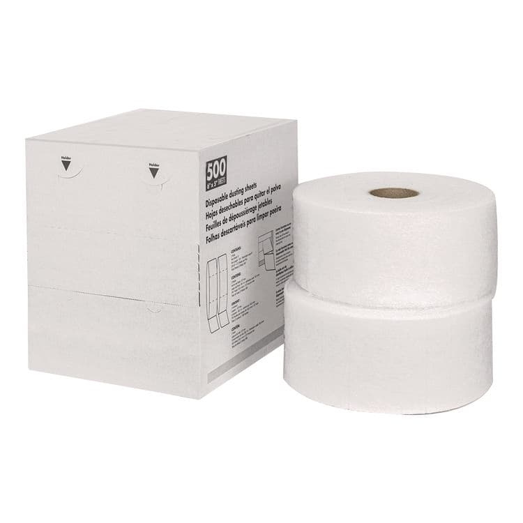 AMERICO MANUFACTURING CO TrapEze Disposable Dusting Sheets, 8" x 6", 250 Sheets/Roll, 2 Rolls/Carton (AM7582505)