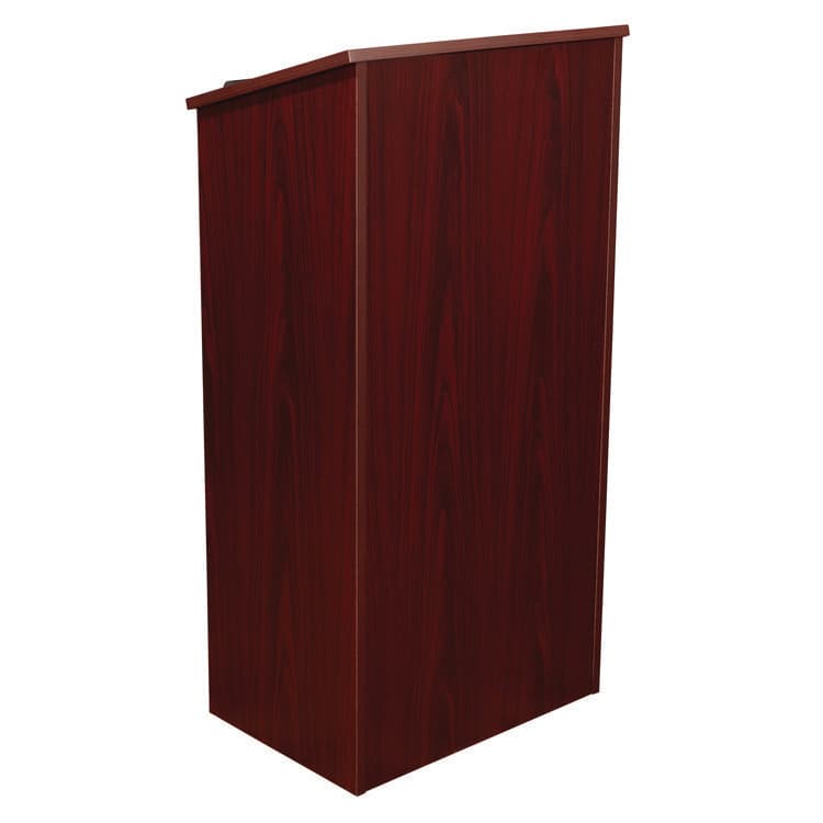 NATIONAL PUBLIC SEATING Full Floor Lectern, 23 x 16 x 46.5, Mahogany (NPS222MY) thumbnail 4