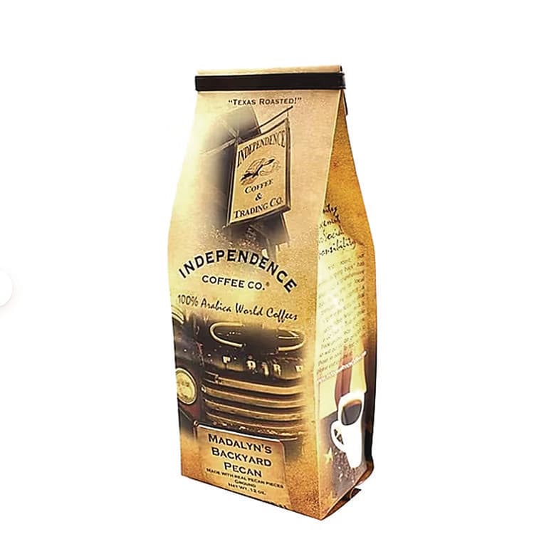 INDEPENDENCE COFFEE CO. Madalyn's Backyard Pecan Ground Coffee, 12 oz Bag (ICCICF73112)