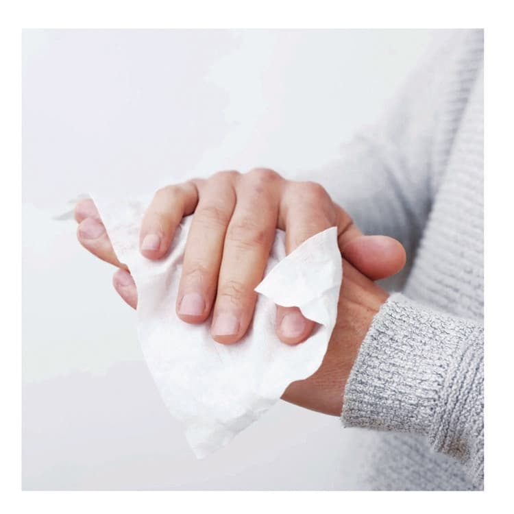 NICE-PAK PRODUCTS, PDI Sani-Hands Instant Hand Sanitizing Wipes, 7.5 x 6, Unscented, White, 220/Canister, 6 Canisters/Carton (PDINPKP15984) thumbnail 3