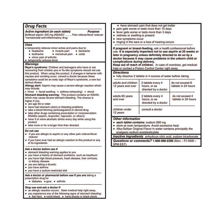 ACME UNITED CORPORATION Buffered Aspirin (NSAID) Tablets, 2/Pack, 30 Packs/Box (PFY64038) thumbnail 2