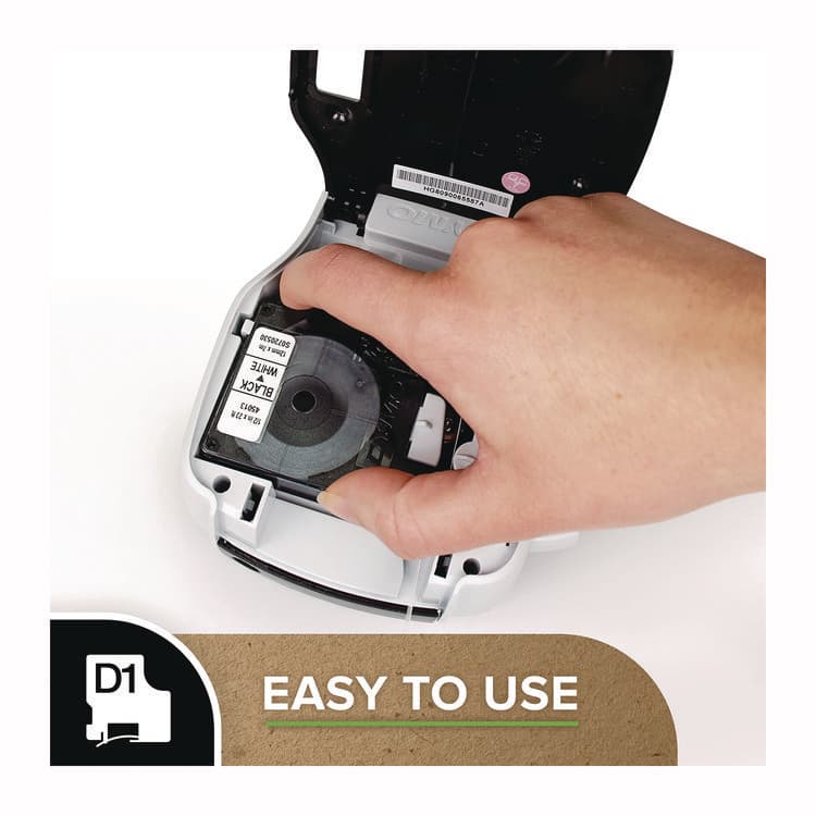 DYMO D1 Standard Labels, 0.50" x 23 ft, Black Print on Clear Tape (DYM45110) thumbnail 4